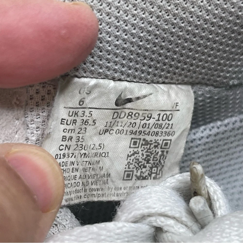 Nike Nike Air Force 1 Low White sneakers DD8959-100 Size 6 - Picture 5 of 8